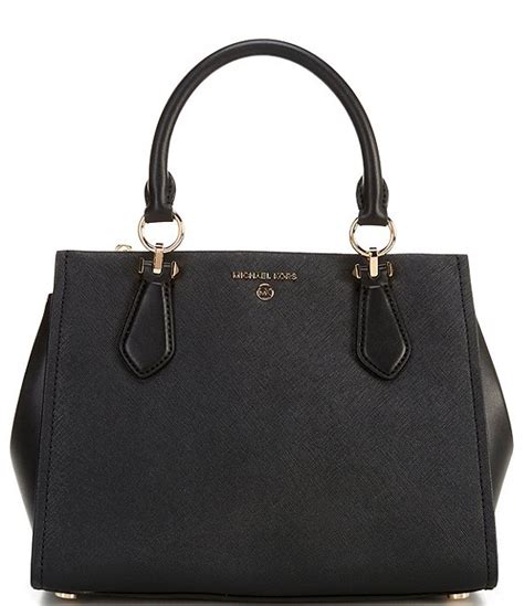 selma saffiano leather medium satchel michael kors|michael kors marilyn medium.